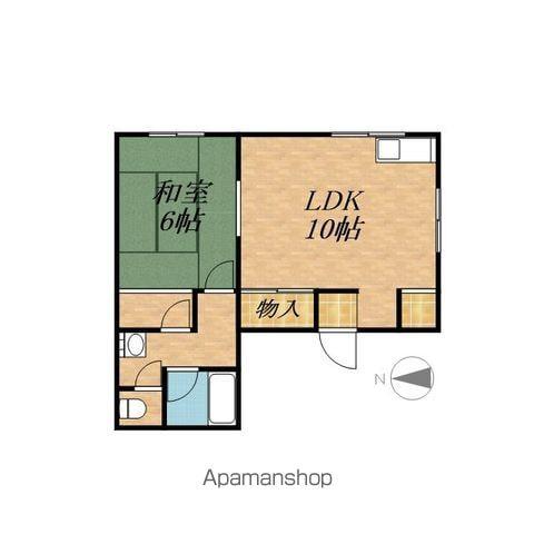 コーポキラク(1LDK/1階)の間取り写真
