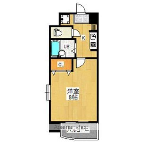 グランディール名駅(1K/7階)の間取り写真