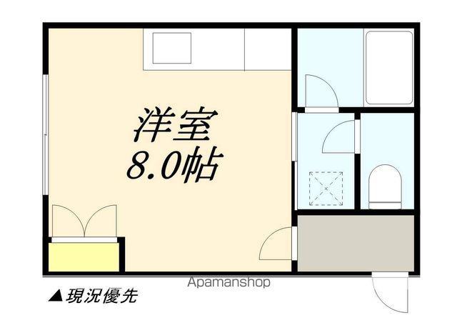 TOTハイツ(ワンルーム/2階)の間取り写真