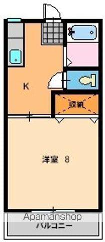 フジタ正手ハイツ(1K/1階)の間取り写真