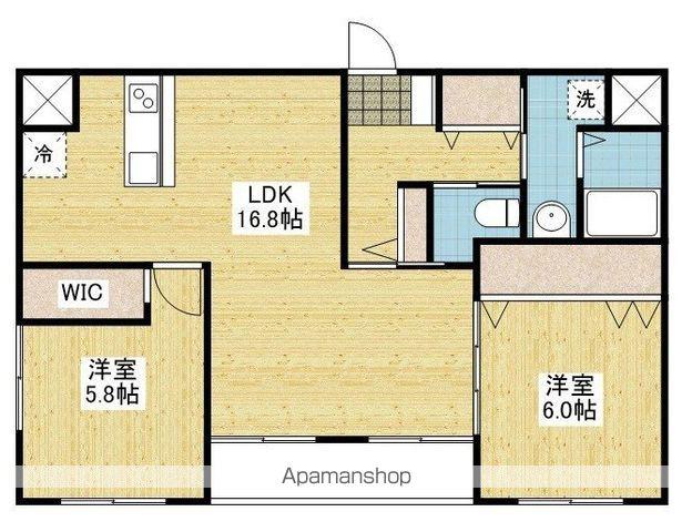 RENOTTA TAKEWARA(2LDK/5階)の間取り写真