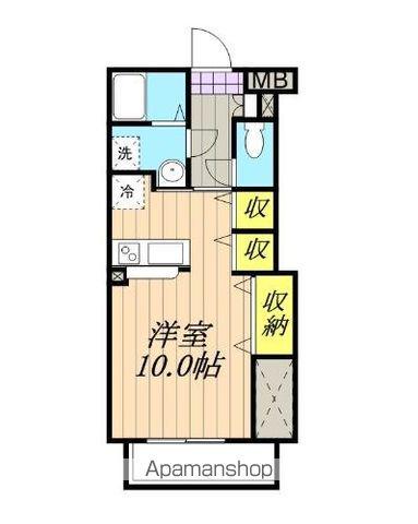 飯田線 駒ケ根駅 徒歩28分 4階建 築17年(ワンルーム/4階)の間取り写真