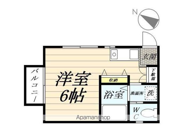 松戸アパートメント(ワンルーム/2階)の間取り写真