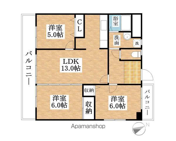 エスポワール秋津(3LDK/4階)の間取り写真