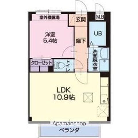 アメニティー葛谷(1LDK/2階)の間取り写真