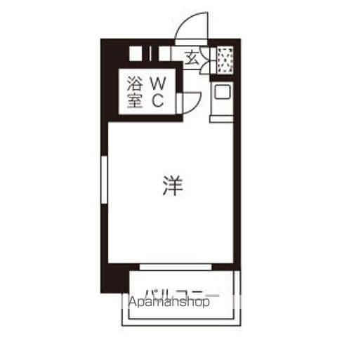 プレスイン篠原橋(1K/2階)の間取り写真