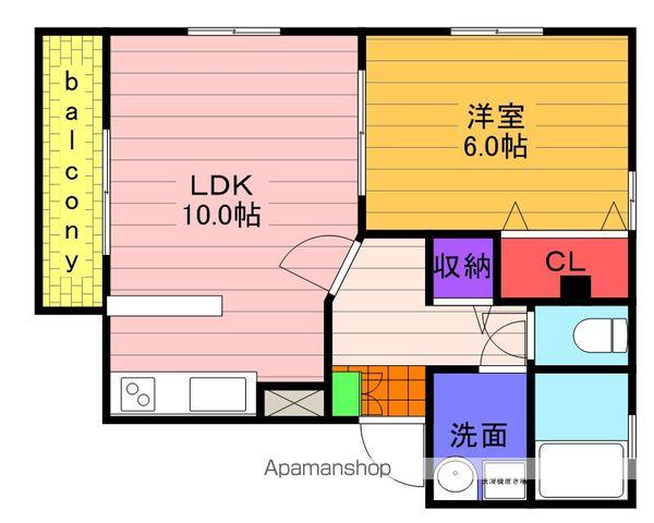 ニューライフ前原(1LDK/3階)の間取り写真