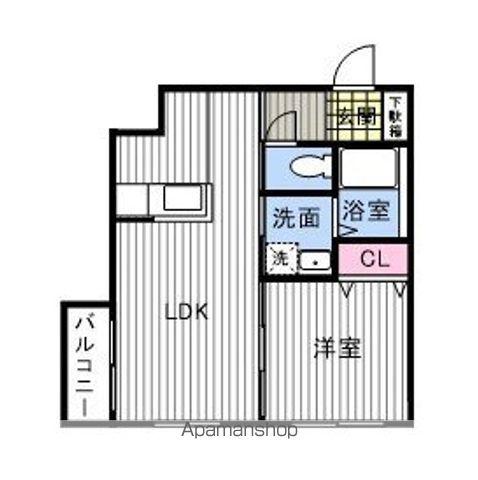 リデーレ菊水Ⅱ(1LDK/3階)の間取り写真
