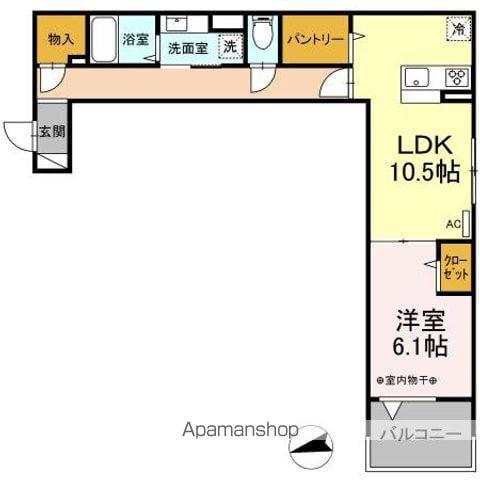 レクシア東葛西Ⅰ(1LDK/2階)の間取り写真