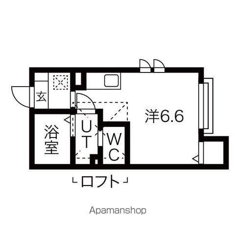 LA・VIE柏木(ワンルーム/2階)の間取り写真
