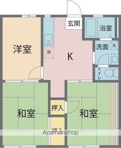 メゾン南風(3K/1階)の間取り写真