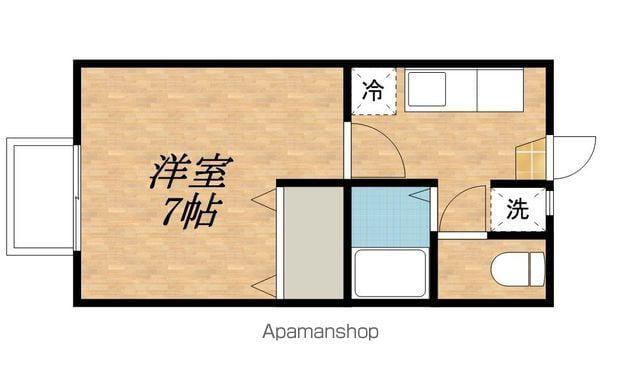 DOUXS(1K/1階)の間取り写真