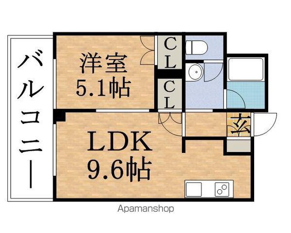 ラフィネタワー札幌南3条(1LDK/23階)の間取り写真