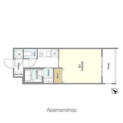 ガーデン西荻窪(1K/1階)の間取り写真