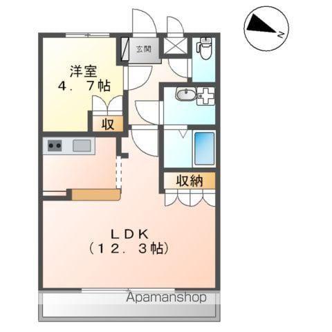 THREE-GOOD2(1LDK/1階)の間取り写真