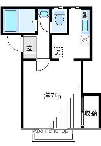 ラルクハイツ(1K/1階)の間取り写真