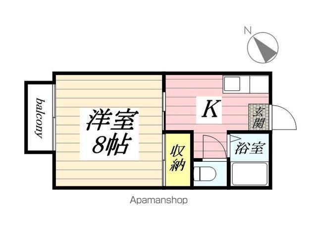 高天リリックス(1DK/1階)の間取り写真