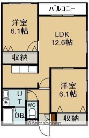 AVANT GARDEⅤ(2LDK/2階)の間取り写真