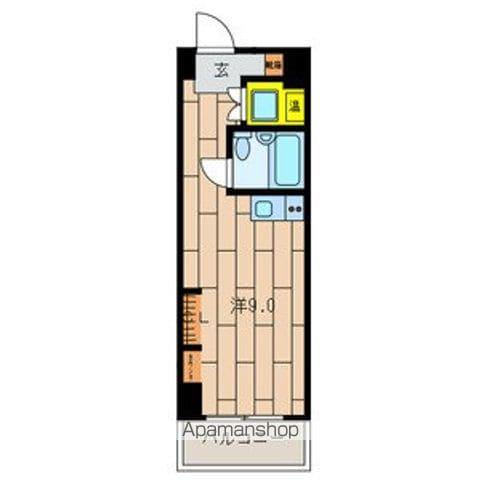 サンクレストビル(ワンルーム/2階)の間取り写真