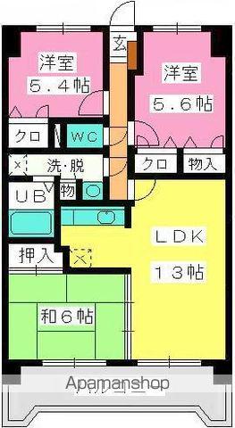 サンリバー博多南Ⅱ(3LDK/5階)の間取り写真