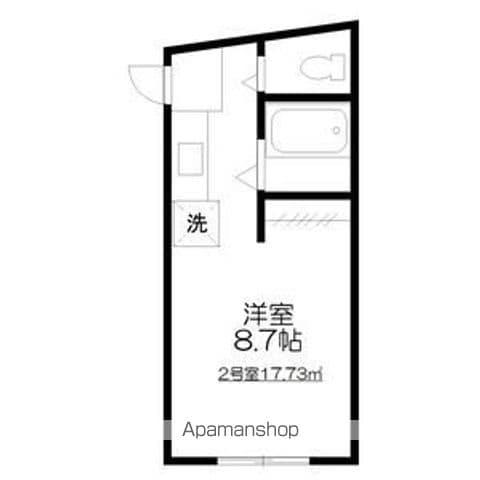 長屋アパートメントHACHI(1K/2階)の間取り写真