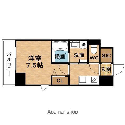 ROYALPARKHILLSUMEKITA(1K/5階)の間取り写真