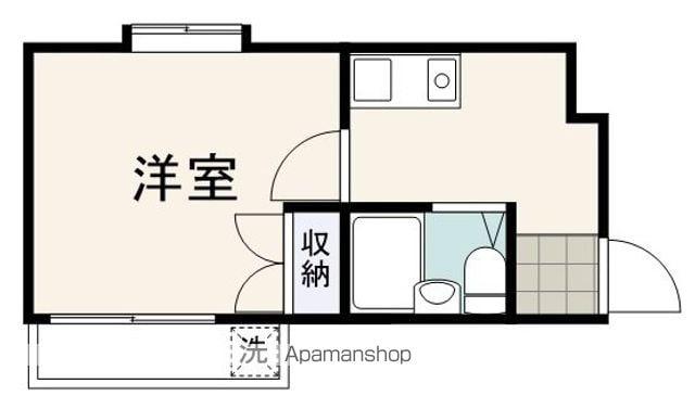 KIND安東(1K/3階)の間取り写真