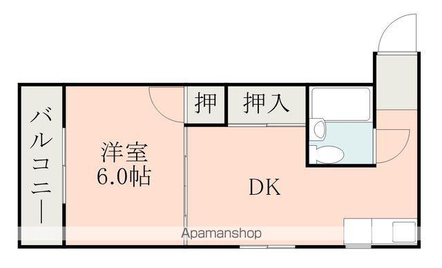 M・S九品寺(1DK/2階)の間取り写真
