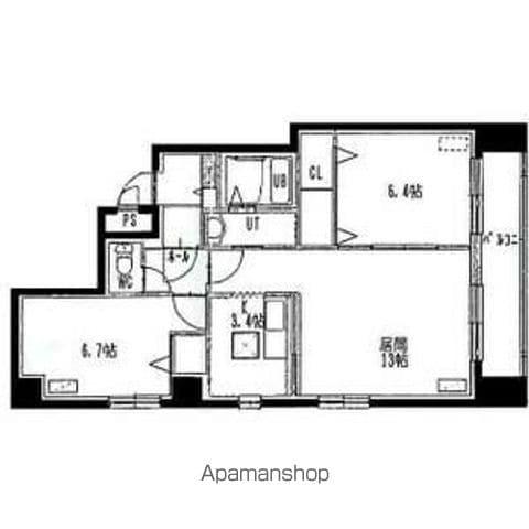 アーバンライフジョーⅡ(2LDK/1階)の間取り写真
