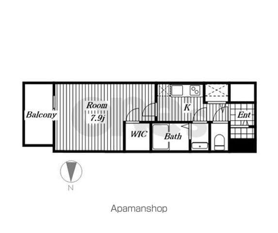エスリード名城公園プライム(1K/8階)の間取り写真