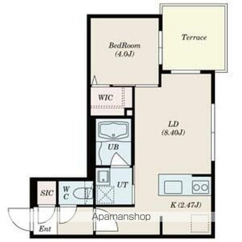 SーRESIDENCE琴似Ⅱ(1LDK/1階)の間取り写真