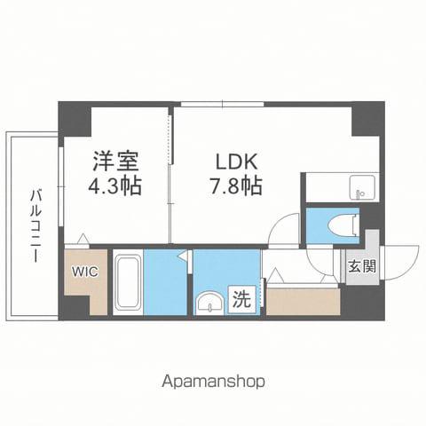 スペチアーレ大通(1LDK/8階)の間取り写真