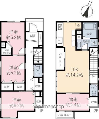 西武鉄道新宿線 武蔵関駅 徒歩7分 2階建 築9年(3SLDK)の間取り写真