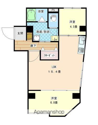 SKFビル(2LDK/4階)の間取り写真