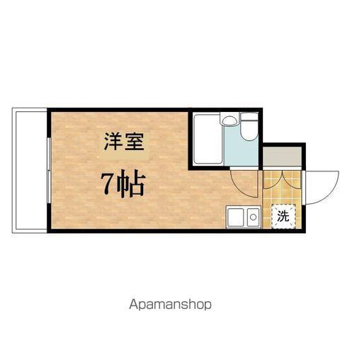 ハイツセラン(ワンルーム/1階)の間取り写真