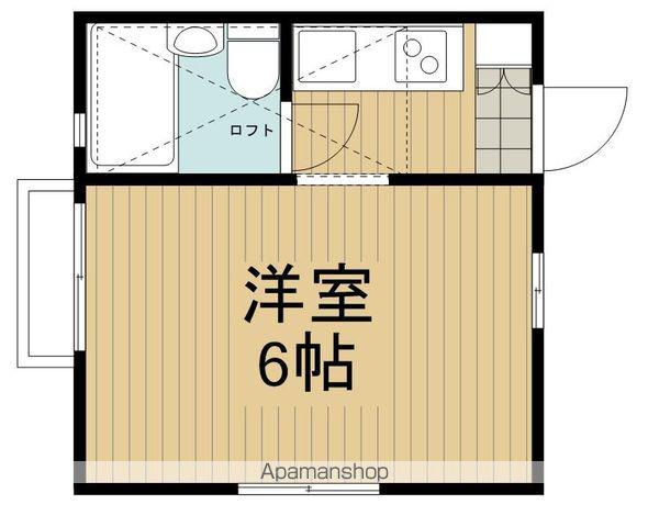 クォーターキャビン(ワンルーム/2階)の間取り写真