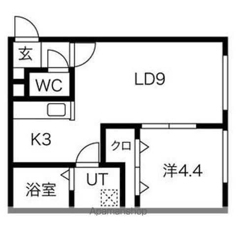 HEAL COURT(1LDK/2階)の間取り写真
