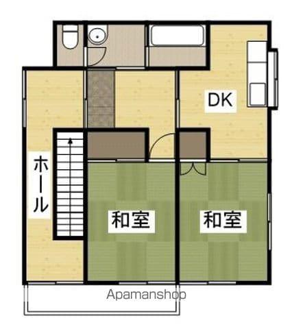林アパート(2DK/2階)の間取り写真