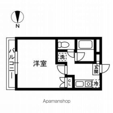 サンライズ柏木(1K/1階)の間取り写真