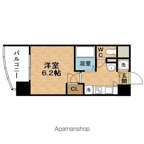 PRESSANCETEMMASTATIONFLONT(1K/13階)の間取り写真
