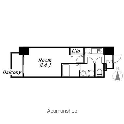 S-RESIDENCE山王(1K/10階)の間取り写真