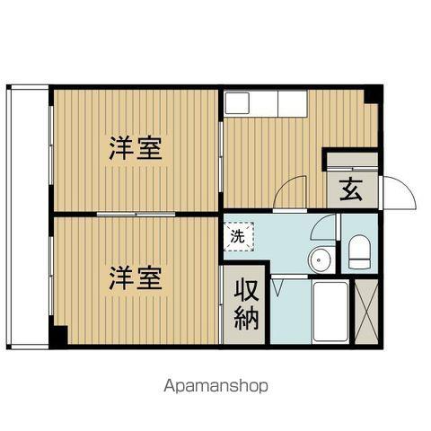 ロイヤルシティ西荻窪Ⅱ (2DK/2階)の間取り写真