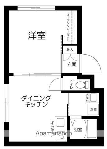 BRONDBY西早稲田(1DK/3階)の間取り写真