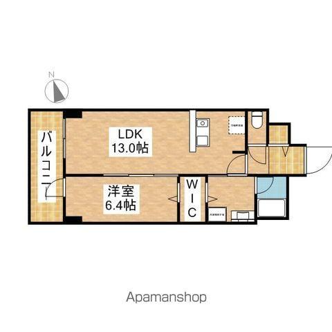 グランルクレ新栄ウエスト(1LDK/4階)の間取り写真