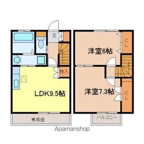 ゆうハウス飛香台(3LDK/1階)の間取り写真