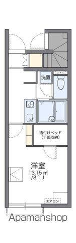 レオネクストペンドリーノ(1K/1階)の間取り写真