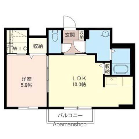 エイラクA(1LDK/2階)の間取り写真