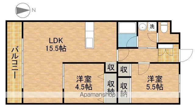 カーサマルコ(2LDK/2階)の間取り写真