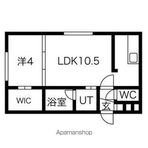 LILACE(1LDK/1階)の間取り写真
