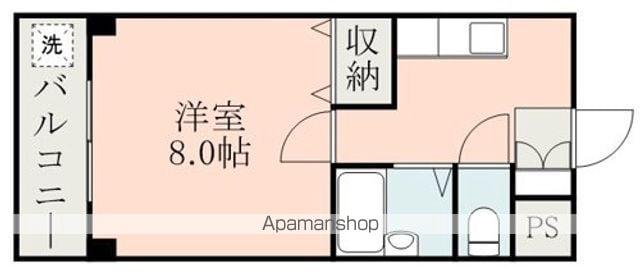 メゾンラヴィ(1K/4階)の間取り写真